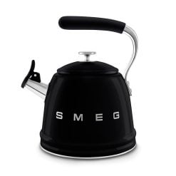 Smeg Wkf01Bl Whistling Kettle 2.3L Black