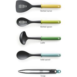 Joseph Joseph  Duo 5-Piece Utensil Set with Storage Stand - Image 2