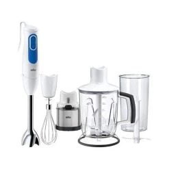 Braun MQ3048 MultiQuick 3 Hummus Hand Blender White + FREE Pyrex 913S678 Set of 2 Green Lunch Boxes