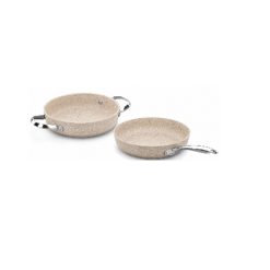 Korkmaz Set of 2 Granita Frypan 24 cm + Omelette 20 cm