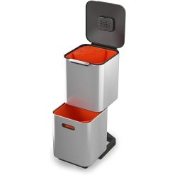 Joseph Joseph Totem Max Kitchen Trash Can and Recycle Bin Unit Compact: 40 Liter/10.6 Gallon