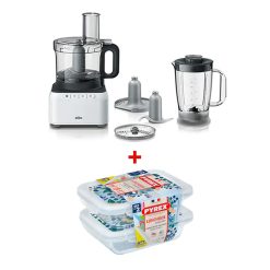 Braun PureEase FP301AI-FP3131 Food Processor + FREE Pyrex 913S677 Set of 2 Yellow Lunch Boxes