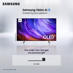 Samsung QA55S85HAEXTW 55" OLED S85H 4K Samsung Vision AI Smart TV (2026) + Free Samsung Soundbar HW-S800. - Preorder