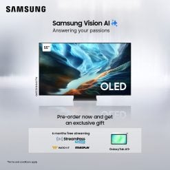 Samsung QA55S90HAUXTW 55" Oled Tv+ Free Samsung Tab A11 Plus + 6 Months StarzPlay Subscription+ 6 Months WatchIt Subscription. - Preorder