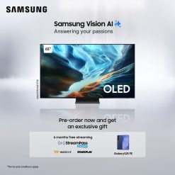 Samsung QA65S90HAEXTW 65" OLED S90H 4K Samsung Vision AI Smart TV (2026) + Free Samsung S25 FE + 6 Months StarzPlay Subscription+ 6 Months WatchIt Subscription. - Preorder