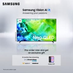 Samsung QA75QN80HAUXTW 75" Neo QLED QN80H 4K Samsung Vision AI Smart TV (2026) + Free Samsung A37 + 12 Months StarzPlay Subscription+ 12 Months WatchIt Subscription. - Preorder