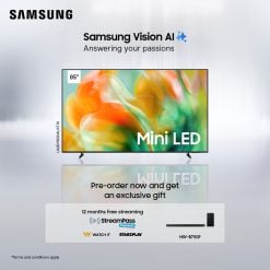 Samsung UA85M80HAUXTW 85" Mini LED M80H 4K Samsung Vision AI Smart TV (2026) + Free Samsung Soundbar HW-B750F + 12 Months StarzPlay Subscription+ 12 Months WatchIt Subscription. - Preorder
