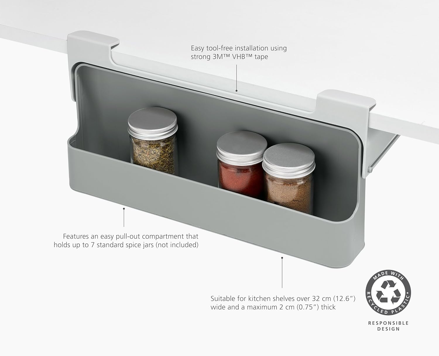 Joseph Joseph 8500021 cupboardstore under shelf spice rack