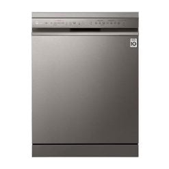 LG DFB425FP QuadWash™ Steam Dishwasher, 14 Place Settings, EasyRack™ Plus, Inverter Direct Drive, ThinQ, Platinum Silver color