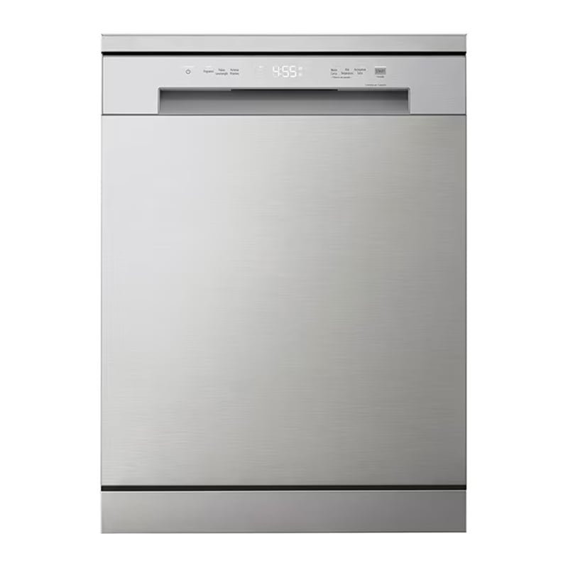LG DFC612FV QuadWash™ Dishwasher, 14 Place Settings, EasyRack™ Plus, Inverter Direct Drive, Platinum Silver color