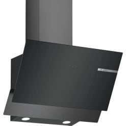 Bosch DWK65AD30R Wall Mounted Hood Black Stainless Steel 60Cm