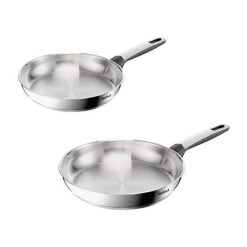 Tefal E335S234  Emotion+ Set 2 Frypans 24/28 Stainless Steel
