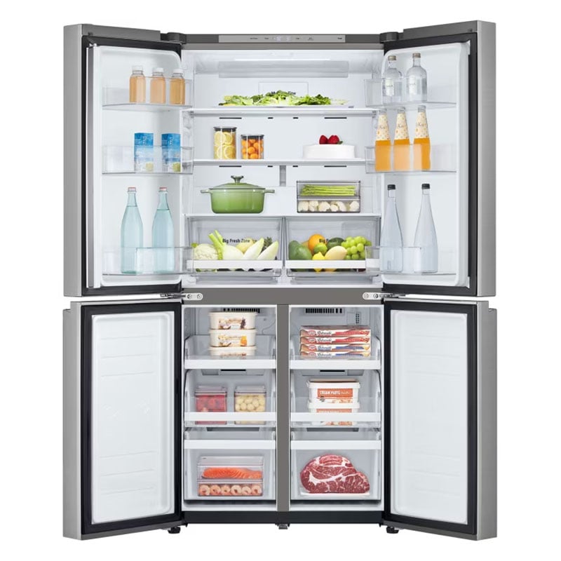 LG GCB-244DFPL Four Door Refrigerator , 464L Net Capacity Silver Color,Door Cooling+ - Image 2