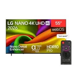 LG 55NU850B6LA 55 inch NANO 4K AI NU85 Smart TV 2026