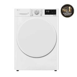 LG RH90V3AV0N Energy Saving Dryer, 9kg, White, Capable Drying with Dual Heat Pump
