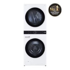 LG WT2116WRK Single Unit Front Load 21/16kg LG WashTower™ with Centre Control™, White color