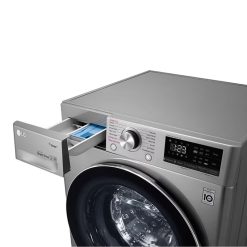 LG WV2149AVG front loading Washer, 8 Kg, Bigger Capacity, AI DD, Steam, Silver - Image 3