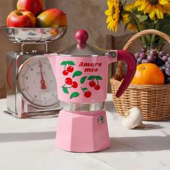 Bialetti 0006666 Rainbow 3 Cups Cherries, High Quality Is Guaranteed Thanks To The Patented Safety Valve Which Is Easy To Inspect And To Clean. - Image 3