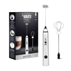 Bialetti 0006770 Handheld Electric Milk Frother, Stainless Steel, Built-In Battery - Image 2