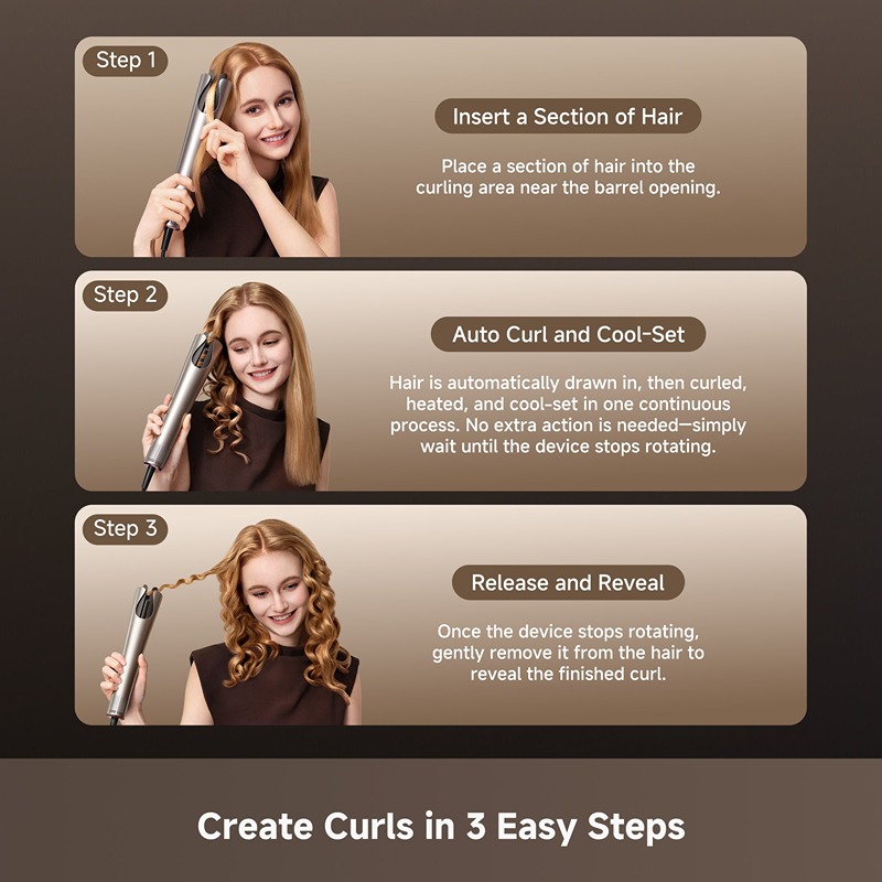 Dreame Air-Auto One Touch Automatic Hair Curler 32mm - Image 3