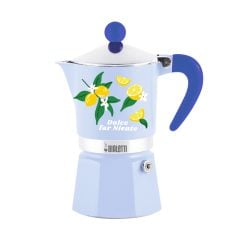 Bialetti 0006665 Rainbow 3 Cups Lemon, High Quality Is Guaranteed Thanks To The Patented Safety Valve Which Is Easy To Inspect And To Clean.