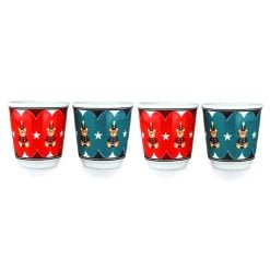 Bialetti Bicchld25 Set 4 Glasses (2 Red And 2 Green)