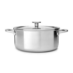 Kitchenaid CC003259-001 20 Cm Stainless Steel Casserole With Tempered Glass LED