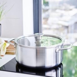 Alternative view of Kitchenaid CC003260-001 24 Cm Stainless Steel Casserole With Tempered Glass LED