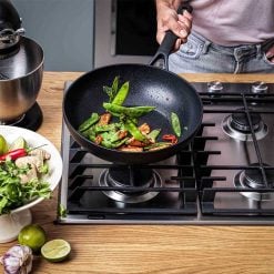 Alternative view of Kitchenaid CC003294-001 28 Cm Non-Stick Forged Wok Pan
