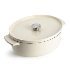 Kitchenaid CC006062-001 30 cm Cast Iron Oval casserole With Lid, Robust and Durable