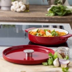 Alternative view of Kitchenaid CC009009-001 26 cm Cast Iron Pan/Saucepan With Lid