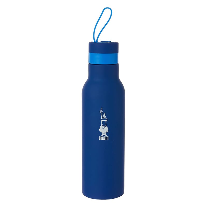 Bialetti Dcxin00018 Thermic Bottle 500Ml, Leak Proof, Screw Cap, Lid, Plastic, Blue Color