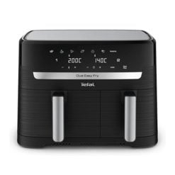 Tefal EY901840 Dual Easy Fry, 2700 W - Black & SS, 8.3L/6p, 50 Hz