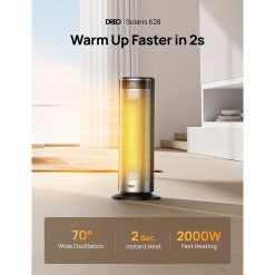 Alternative view of DREO HSH028 Solaris 628 Sliver Fan Heater