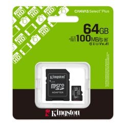 Alternative view of Kingston Canvas Select Plus 64GB microSD Memory Card – 100MB/s, UHS-I, U1, V10, A1