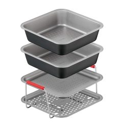 Tefal J701S444 Daily'Easy Set of 4 Cake Accessories (2 Cake Moulds, Perforated Mould, Baking Tray)