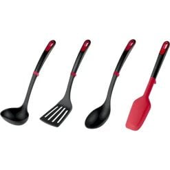Tefal K198S434 Ingenio+ 4-Piece Kitchen Utensil Set (Spoon, Spatula, Ladle, Maryse Spatula)