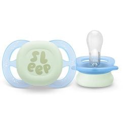 Alternative view of Philips Avent SCF075/18 2 Ultra Start Night Time Soother 0-2m - Boy