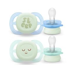 Philips Avent SCF075/18 2 Ultra Start Night Time Soother 0-2m - Boy