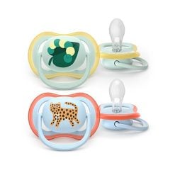 Philips Avent SCF087/02 2 Ultra Air design Soothers CaterpillarTiger  0-6m - Boy