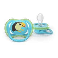 Alternative view of Philips Avent SCF087/11 2 Ultra Air design Soothers Tiger/Parrot 6-18m - Boy