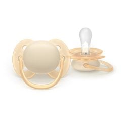 Alternative view of Philips Avent SCF091/38 2 Ultra Soft Plain Soother 0-6m - Girl