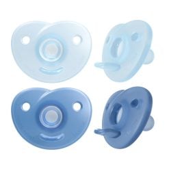 Philips Avent SCF099/26 2 Curved Soothie 0-6m - Blue