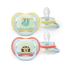 Philips Avent SCF376/24 2 Ultra Air Night Soothers 0-6m - Boy