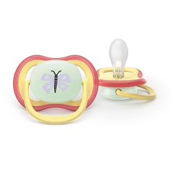 Alternative view of Philips Avent SCF376/25 2 Ultra Air Night Soothers 0-6m - Girl