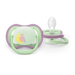 Alternative view of Philips Avent SCF376/29 2 Ultra Air Night Soothers 6-18m - Girl