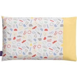 Clevamama Clevafoam Baby Pillow Case - Grey/Yellow